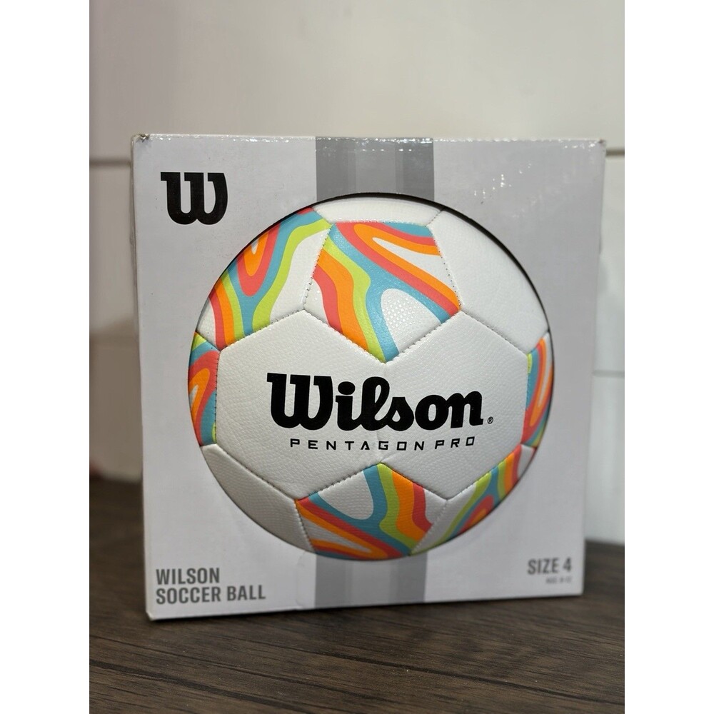 Wilson Pentagon Pro Target Bright Size 4 Soccer Ball NIB - Youth 8-12